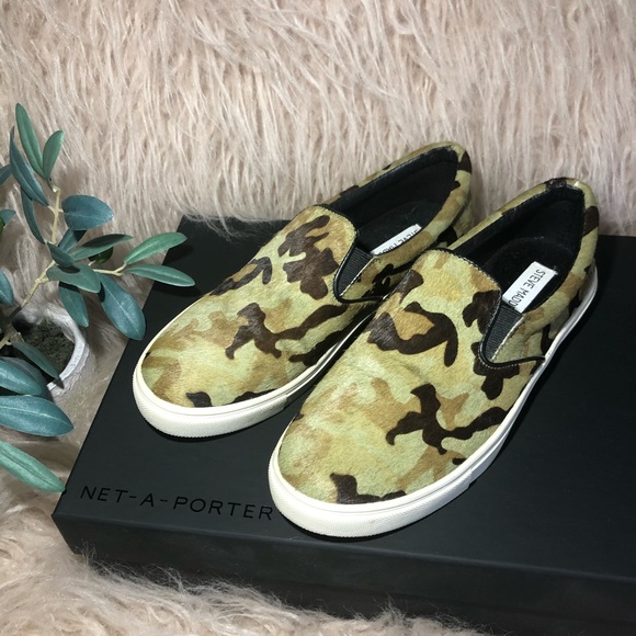 Steve Madden Shoes - Steve Madden Camo Fur Slip-on Sneaker